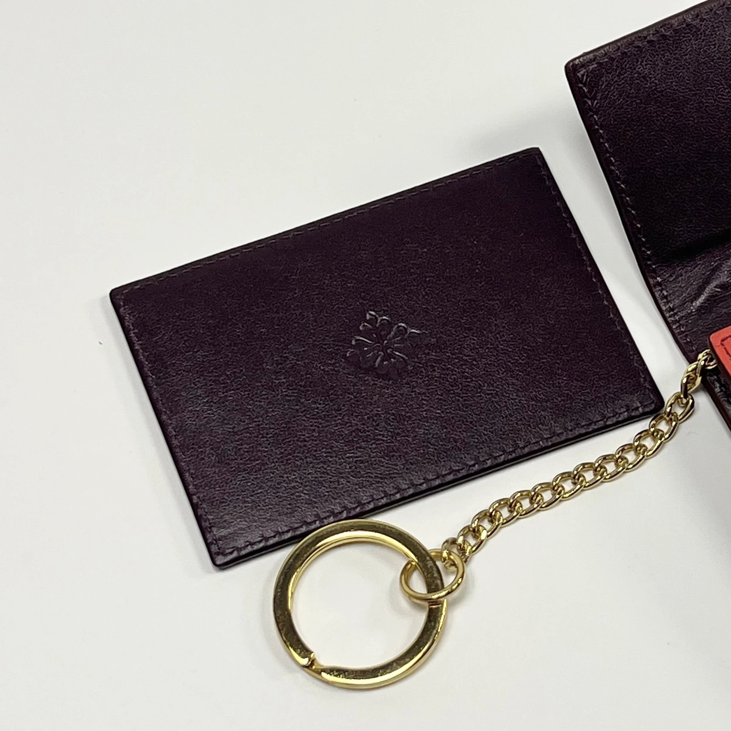 Patek Philippe Bi-Color Leather Wallet and Key Holder Set Calatrava